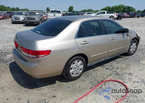2004 Honda Accord 2.4 Lx из США, поврежденный, VIN 3HGCM563X4G708243